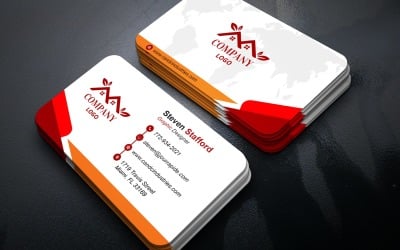 Modern Editable Business Card PSD Template Files