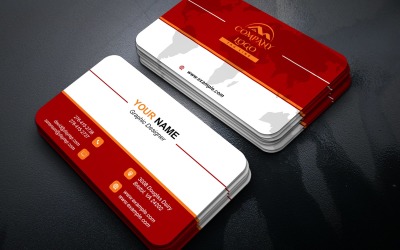 Modern Editable Business Card Template PSD Files E-Cards