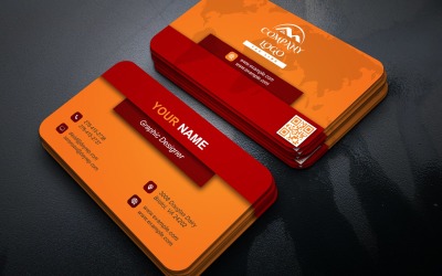 Professional Editable Business Card Template PSD Files