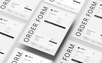 Professional Order Sheet Form Design