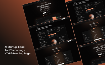 AI Startup, SaaS and Technology HTML5 Landing Page- AnuAI