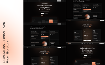 AnuAI – AI SaaS Startup Landing Page Dark Mode Responsive HTML5 Template
