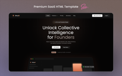 AnuAI - AI Startup and SaaS HTML Template