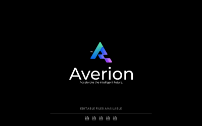 Gradient Modern Letter A Logo Design