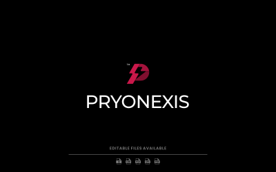 Gradient Modern Letter P Logo Design