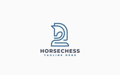 Horse Chess Logo Template Design