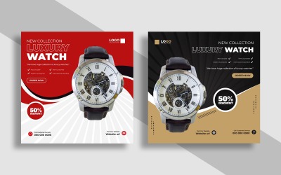 Luxury Watch Brand Instagram Post Template Ver-2