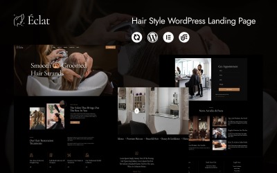 EclatÍ - WordPress Elementor-Vorlage für Friseursalons