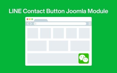 LINE Kontaktknapp – Gratis Joomla-modul