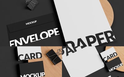 Paper branding advertising Mockup