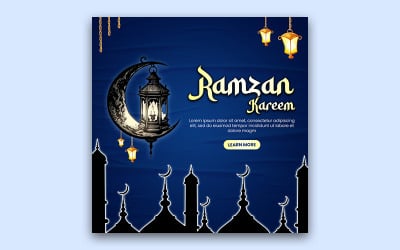 Ramzan Kareem Islamic Social Media Post Template