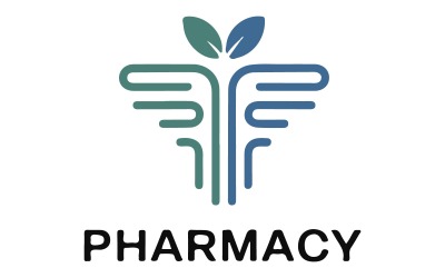 Logo d&amp;#39;une pharmacie communautaire pour un établissement de soins de santé