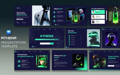 Шаблон презентации Athena AI Keynote