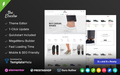 Elsesho - Tema Responsivo para Prestashop para Loja de Calçados e Moda