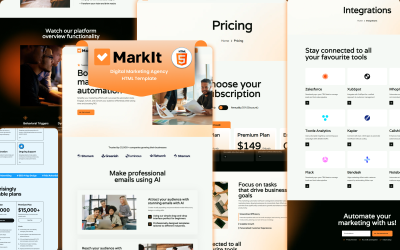 Markit - Plantilla para agencia de marketing