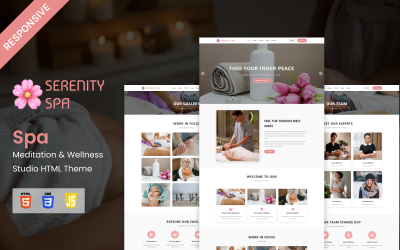 Serenity - Spa, meditatie- en wellnessstudio HTML-thema