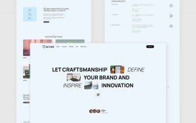 Aether - Services Landing Page HTML Template