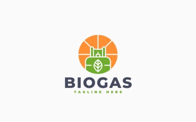 Biogas Logo Template Design