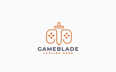 Game Blade Logo Template Design
