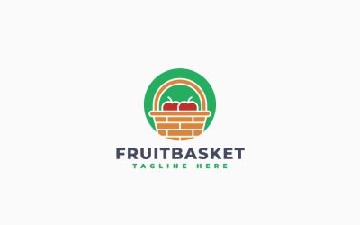 Logo-Vorlage für Obstkorb