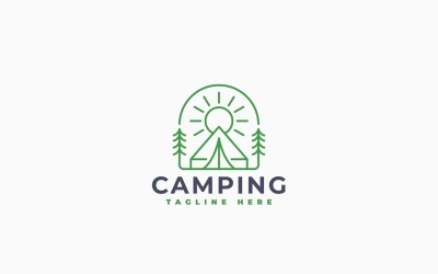 Modello di progettazione del logo del campo estivo