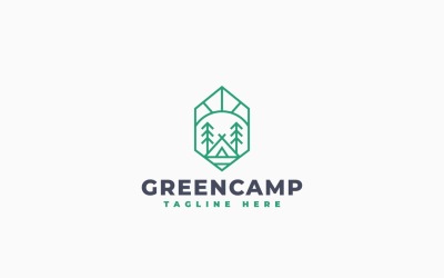Modello di progettazione del logo Green Camp
