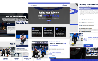 Every Curling Day - тема WordPress, разработанная с помощью Elementor.