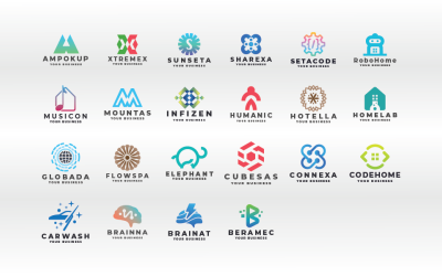 22 All in One Logos Vector Template