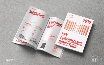 Red Minimal Corporate KPI Report