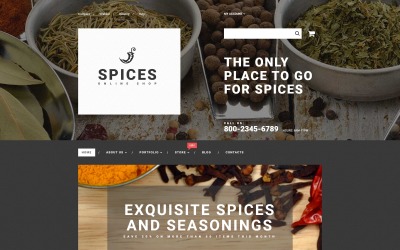 "boutique d'épices" thème WooCommerce adaptatif #55606