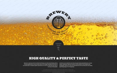 Brewery Duyarlı Açılış Sayfası Şablonu