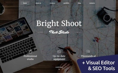 Bright Shoot - Galerie de photos de voyage Modèle de galerie de photos