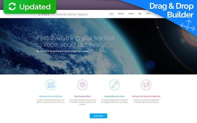 Financial Advisor Moto CMS 3 Template