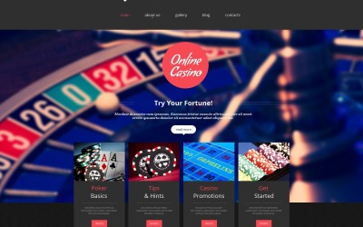 Інтернет-казино Moto CMS HTML шаблон