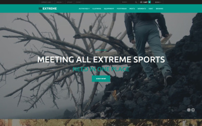 Kleding voor extreme sporten PrestaShop-thema