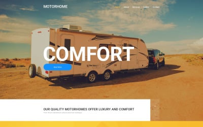 Modèle de site Web pour camping-car