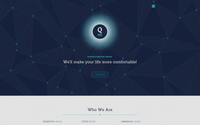 Modello di sito Web di mobili interni