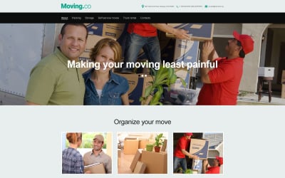 Moving Company Muse Template