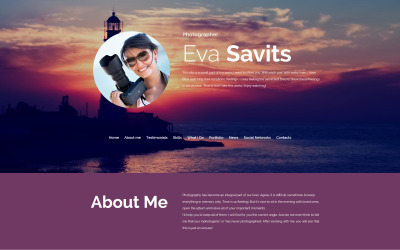 Plantilla Para Galería De Fotos Responsive para Sitio de Portafolios de fotógrafos #55652