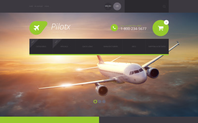 Responzivní ZenCart šablona "Pilotx" #55604
