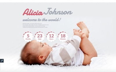 Reszponzív Newborn Landing Page Template Nyítóoldal sablon 55676