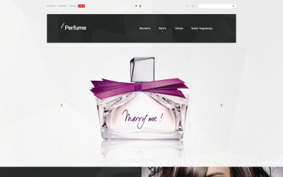 Template Magento Responsive #55621 "Perfume Magento Theme"