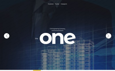 Template Siti Web Responsive #55615 "The One"