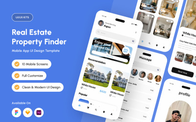 Replika - Designmall för app för fastighetssökning