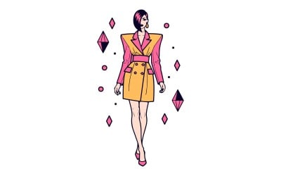 Logo élégant et linéaire pour une marque de vêtements et d&amp;#39;accessoires de mode