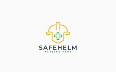 Safety Helmet Logo Template Design