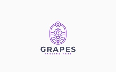 Taze Üzüm Logosu Şablon Tasarımı