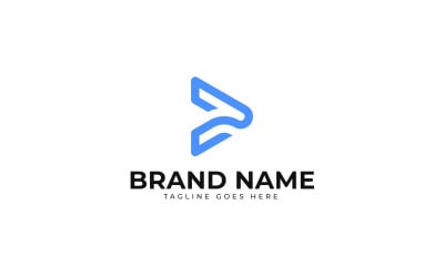Forward arrow logo design template