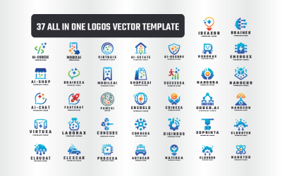 37 All in One Logos Vector Template