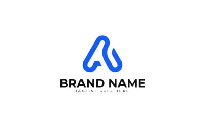 logo-ontwerp met de beginletter A